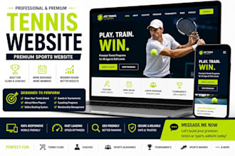 design tennis website premium sports website for clubs academies and coaches