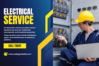 build squarespace electrician website electrical contractor service website