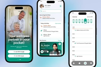 build parent control app, elderly health care app, monitoring app, caregiver app