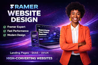 design framer website, framer landing page, framer expert