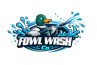 design a modern washing logo for your business