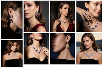 deliver exceptional high jewelry ai model shots of luxury and precision