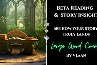 beta read your manuscript and deliver a detailed report