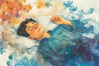draw a unique watercolor illustration