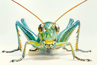 do realistic insect illustrations