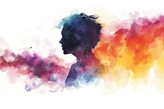 draw a unique watercolor illustration