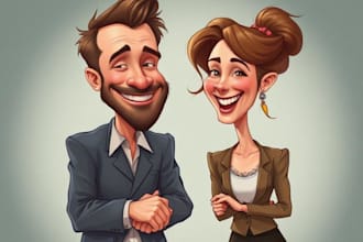 draw a caricature of you a friend or a loved one