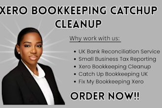 do xero bookkeeping catchup cleanup UK CPA bank reconciliation and tax reporting