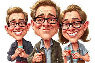 draw caricatures from photos