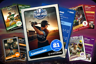 design custom tcg sport card mlb NFL nba ufc card template nft collectible cards