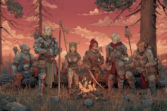 fantasy dnd party and dnd design