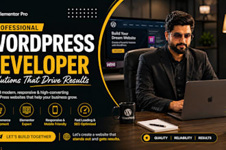 create a professional wordpress website design or redesign