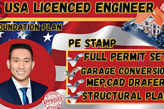 ca usa full permit set,city permit,garage conversion,jadu,dadu plan, cad drafer
