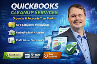 be doing quick book cleanups