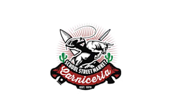 design best quality meat market theme logo