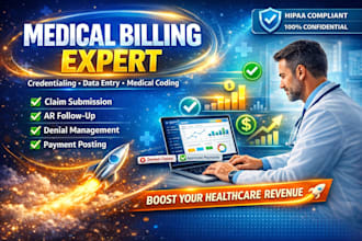handle your medical billing, credentialing, and healthcare data entry