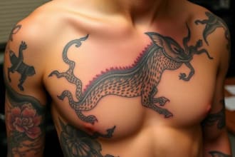 design custom old school traditional tattoo artwork
