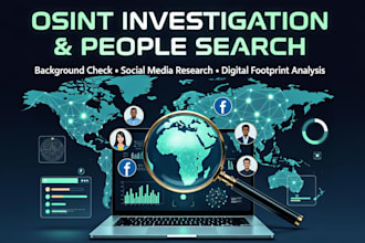 do osint investigations people searches and  research