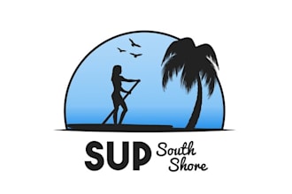 make exciting logo for stand up paddle board rental company