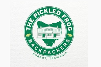 design best quality funky hostel logo