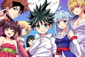 draw anime, comic or cartoon characters