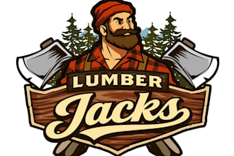 design modern lumber logo with free unlimited revisions