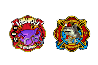 design unique firefighter logo for your company