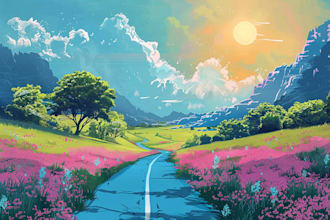 design vector pop art illustration background art
