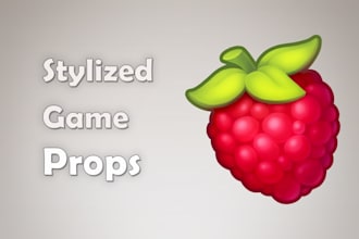 create stylized 2d game props and assets