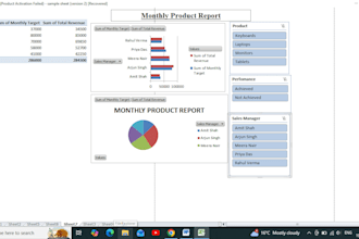 create professional excel dashboards, charts, and data visualization