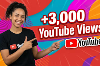 run targeted campaigns for 3000 youtube views