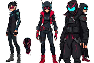 make your cyberpunk style character