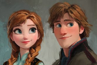 do disney cartoon portrait