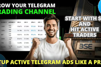 do forex promotion, run telegram ads hit 30k traders, crypto telegram promotion
