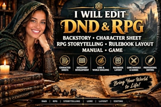 edit dnd backstory character sheet rpg storytelling rulebook layout manual game