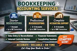 handle bookkeeping and accounting for small businesses