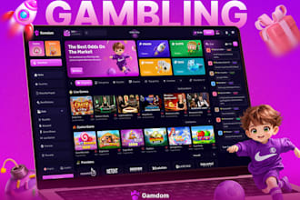 build sports bet platform, igamings, crypto games, casi game with admin panel