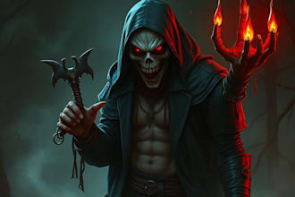 fantasy horror and fantasy horror character