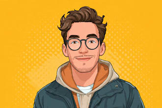 create bitmoji cartoon caricature vector art for you