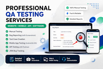 do manual testing, write test cases and report bugs professionally