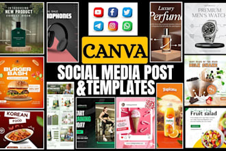 design professional canva social media templates