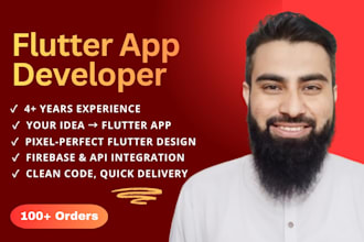 do flutter app development and build flutter mobile app for android and ios app
