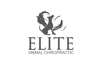 create an super strong logo for elite animal chiropractic