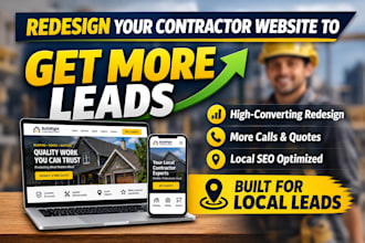 redesign contractor website with local SEO to generate more leads