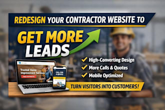 redesign contractor website with local SEO to generate more leads