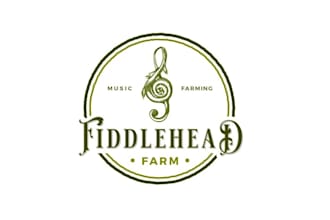design creative fiddle head farm logo