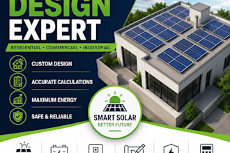 provide professional solar pv design, 3d layouts, and pvsyst reports