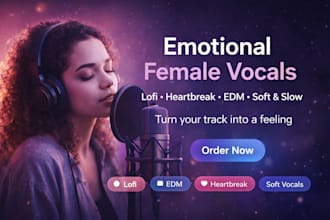 be emotional singer female lofi voice heartbreak song slow vocals edm female