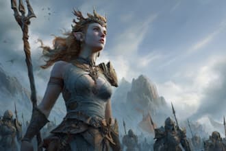 draw a fantasy illustration for you