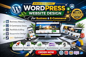 design responsive wordpress website for business or ecom